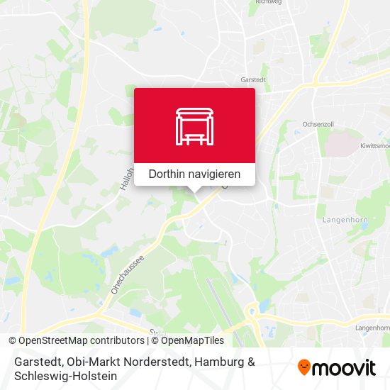 Garstedt, Obi-Markt Norderstedt Karte