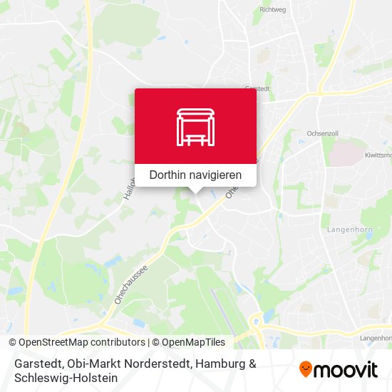 Garstedt, Obi-Markt Norderstedt Karte