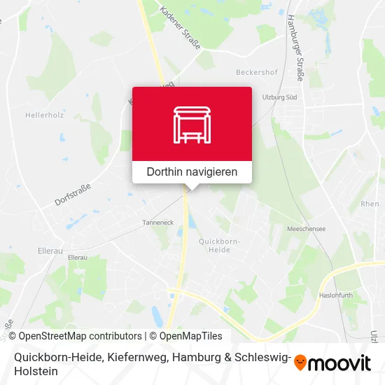 Quickborn-Heide, Kiefernweg Karte