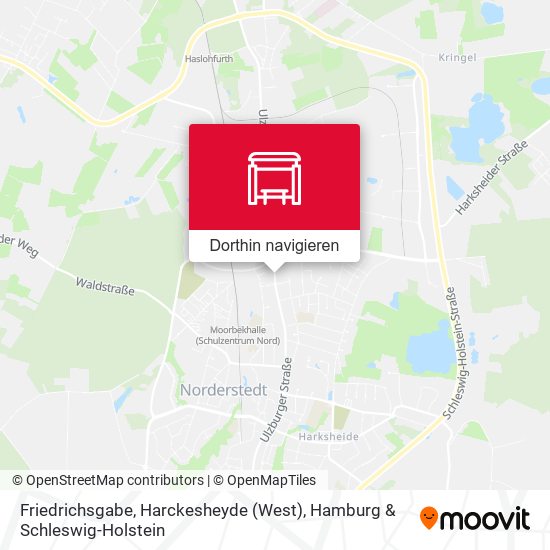 Friedrichsgabe, Harckesheyde (West) Karte