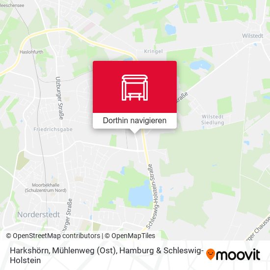 Harkshörn, Mühlenweg (Ost) Karte