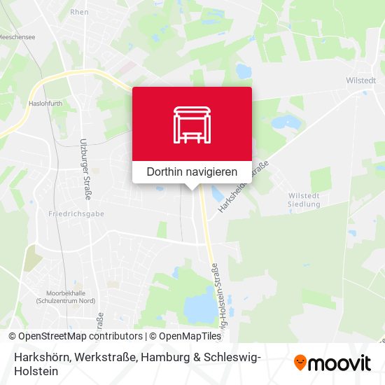 Harkshörn, Werkstraße Karte
