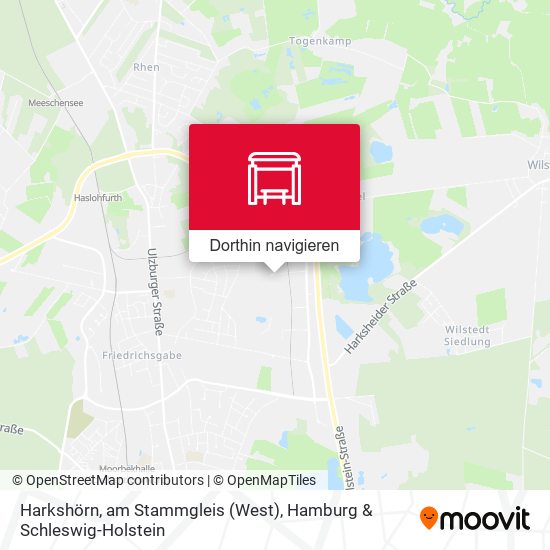Harkshörn, am Stammgleis (West) Karte