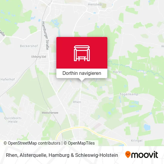 Rhen, Alsterquelle Karte