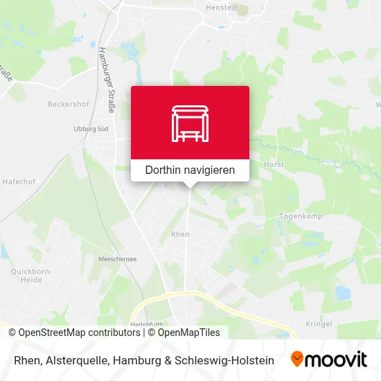 Rhen, Alsterquelle Karte