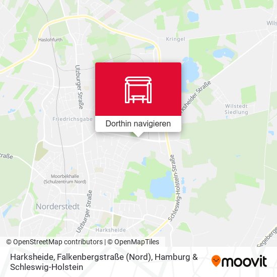 Harksheide, Falkenbergstraße (Nord) Karte