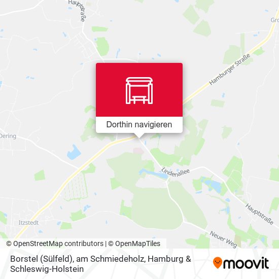 Borstel (Sülfeld), am Schmiedeholz Karte