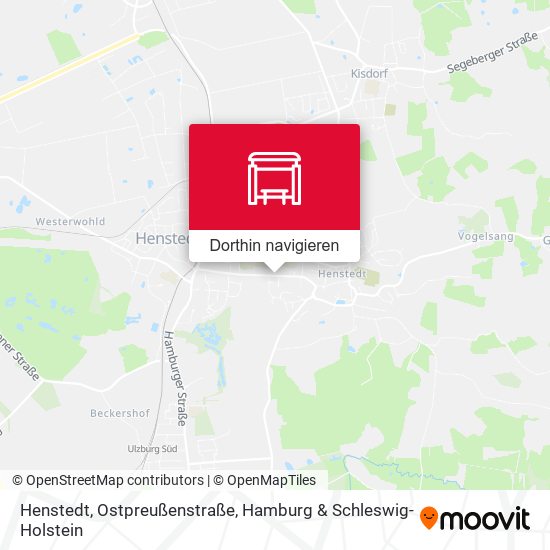 Henstedt, Ostpreußenstraße Karte