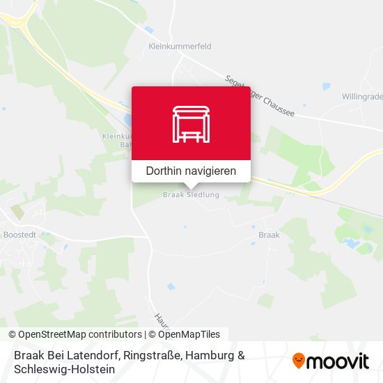 Braak Bei Latendorf, Ringstraße Karte