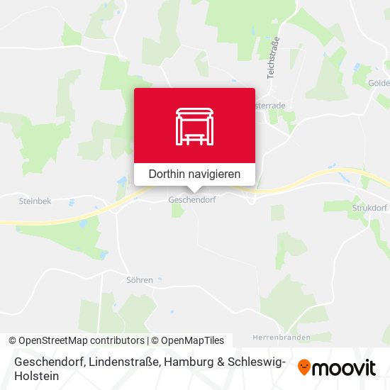 Geschendorf, Lindenstraße Karte