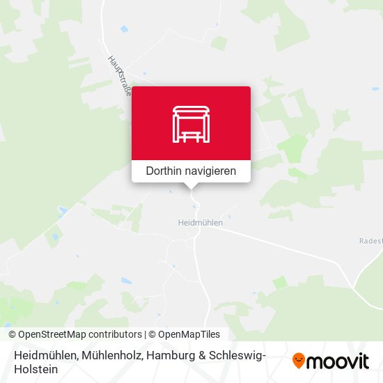 Heidmühlen, Mühlenholz Karte