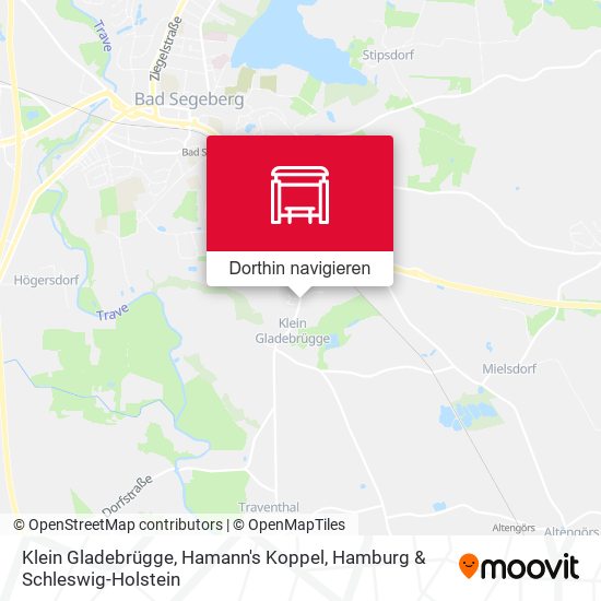 Klein Gladebrügge, Hamann's Koppel Karte