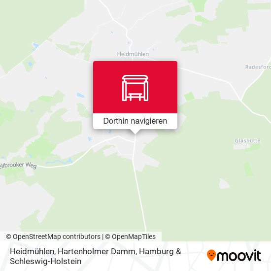Heidmühlen, Hartenholmer Damm Karte