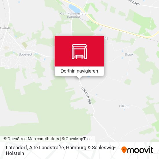 Latendorf, Alte Landstraße Karte