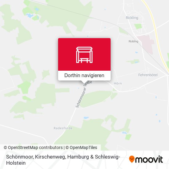 Schönmoor, Kirschenweg Karte