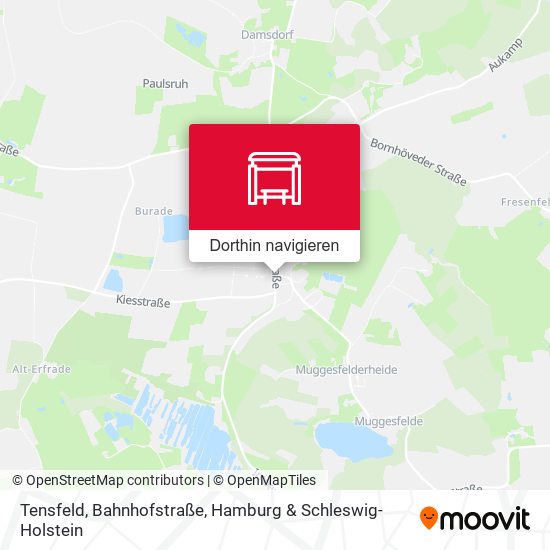 Tensfeld, Bahnhofstraße Karte