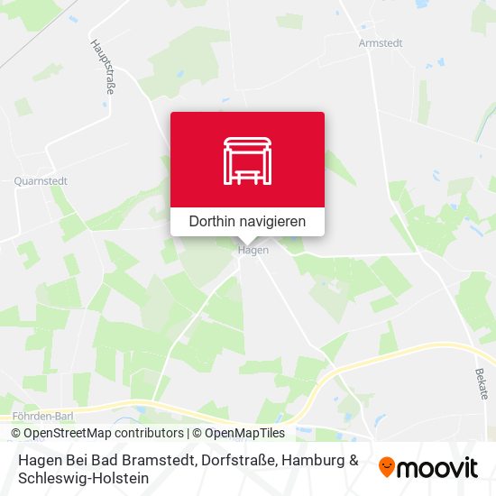 Hagen Bei Bad Bramstedt, Dorfstraße Karte