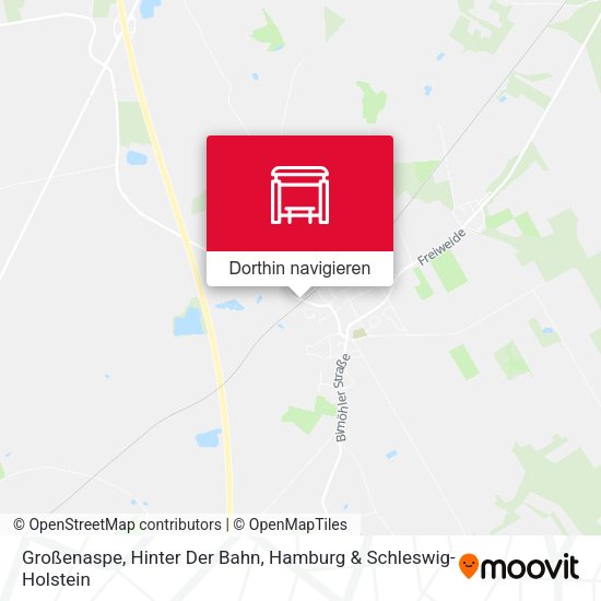 Großenaspe, Hinter Der Bahn Karte