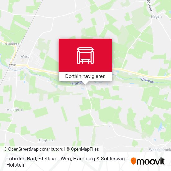Föhrden-Barl, Stellauer Weg Karte