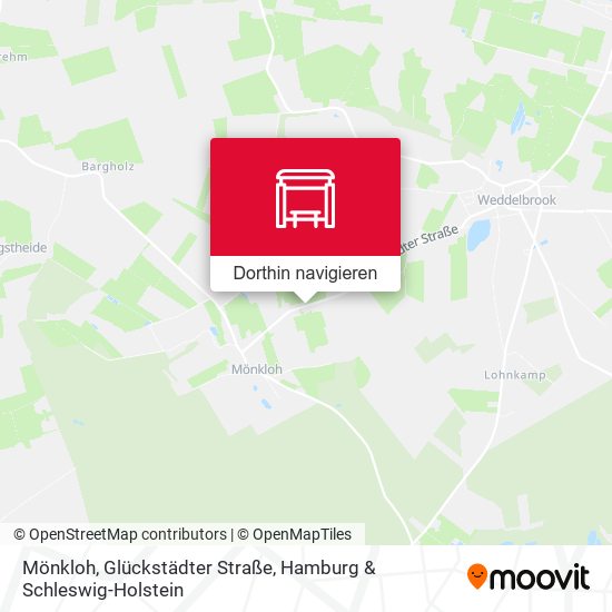 Mönkloh, Glückstädter Straße Karte