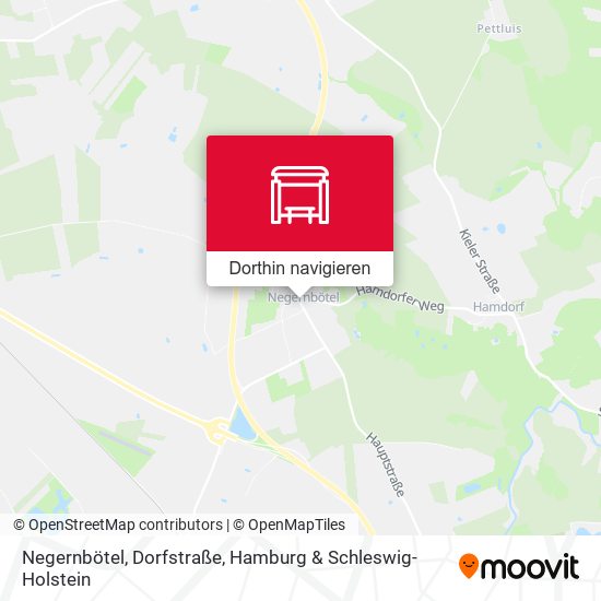 Negernbötel, Dorfstraße Karte
