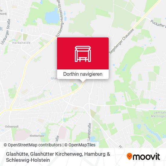 Glashütte, Glashütter Kirchenweg Karte