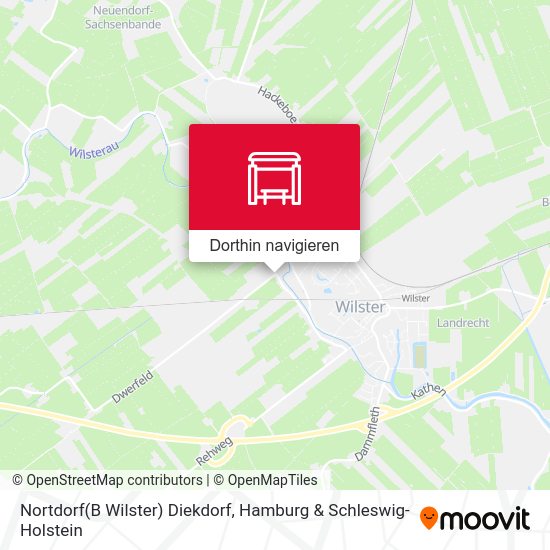 Nortdorf(B Wilster) Diekdorf Karte