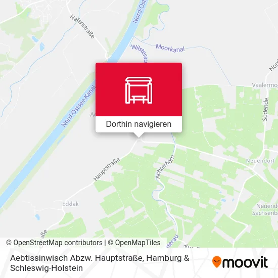 Aebtissinwisch Abzw. Hauptstraße Karte