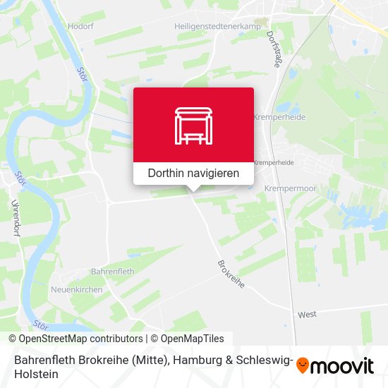 Bahrenfleth Brokreihe (Mitte) Karte