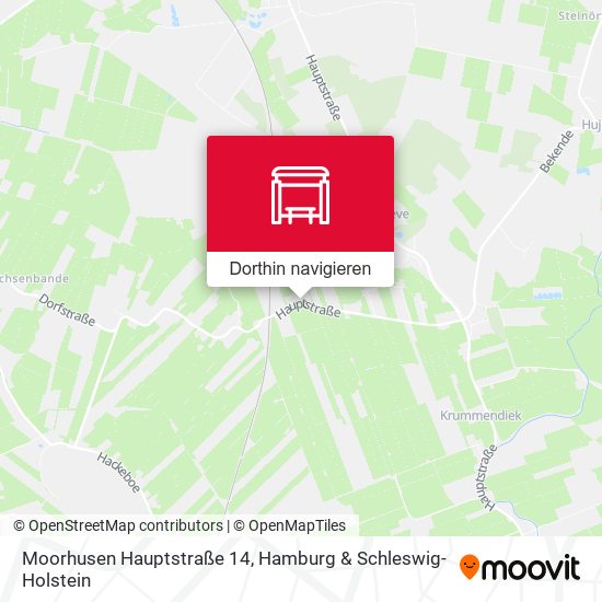Moorhusen Hauptstraße 14 Karte