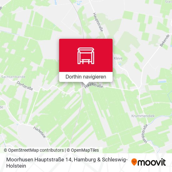 Moorhusen Hauptstraße 14 Karte