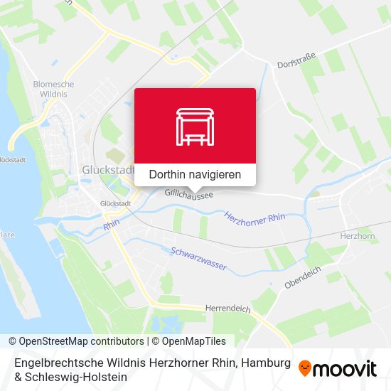 Engelbrechtsche Wildnis Herzhorner Rhin Karte