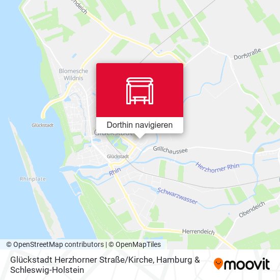 Glückstadt Herzhorner Straße / Kirche Karte