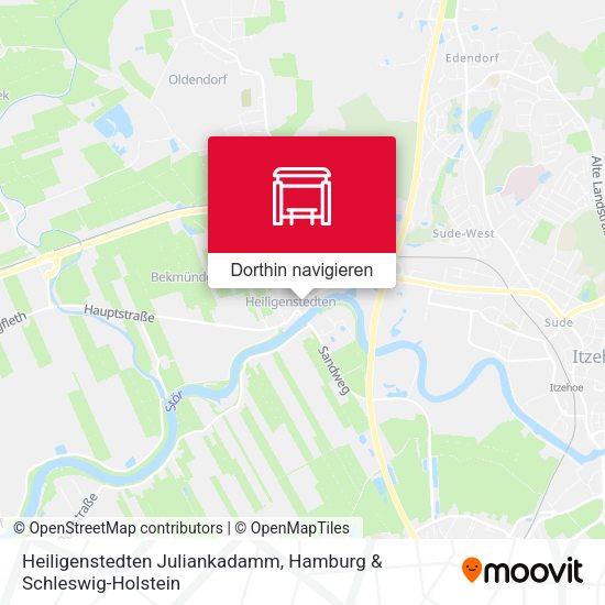 Heiligenstedten Juliankadamm Karte