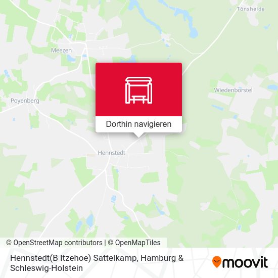 Hennstedt(B Itzehoe) Sattelkamp Karte