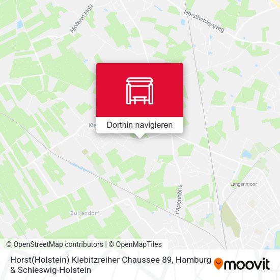 Horst(Holstein) Kiebitzreiher Chaussee 89 Karte