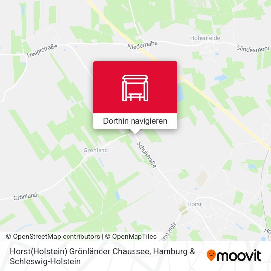 Horst(Holstein) Grönländer Chaussee Karte