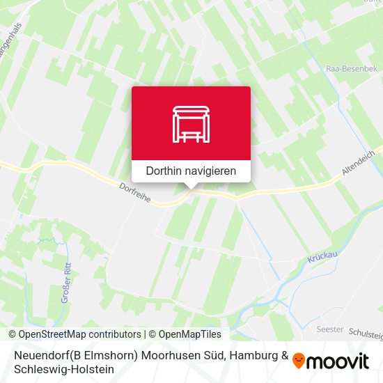Neuendorf(B Elmshorn) Moorhusen Süd Karte
