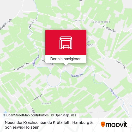 Neuendorf-Sachsenbande Krützfleth Karte