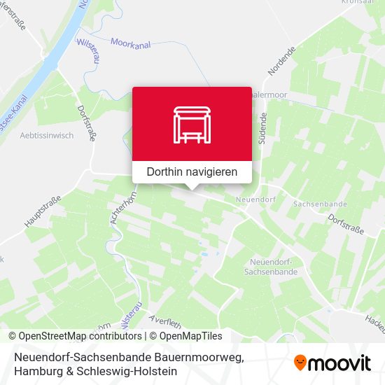 Neuendorf-Sachsenbande Bauernmoorweg Karte