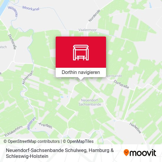 Neuendorf-Sachsenbande Schulweg Karte