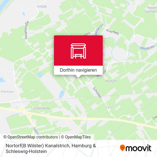 Nortorf(B Wilster) Kanalstrich Karte