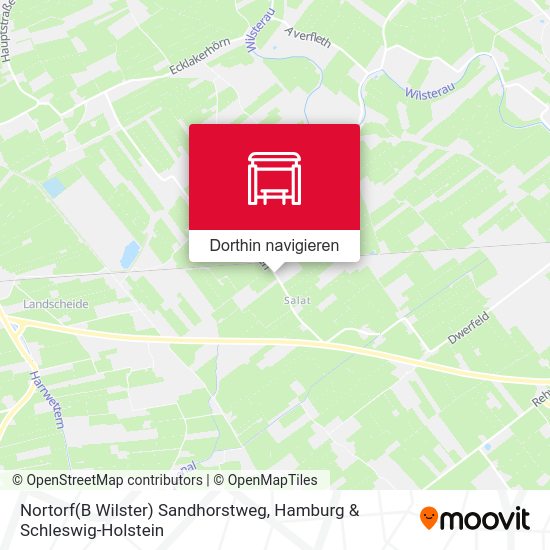 Nortorf(B Wilster) Sandhorstweg Karte