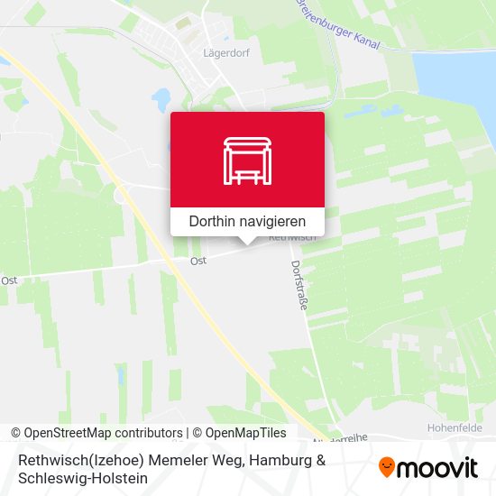 Rethwisch(Izehoe) Memeler Weg Karte