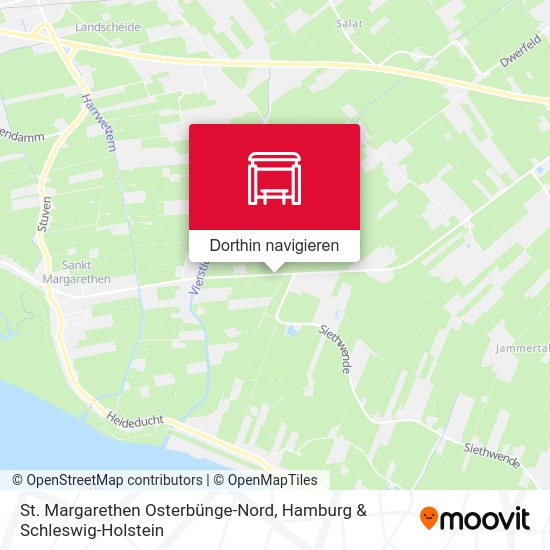 St. Margarethen Osterbünge-Nord Karte