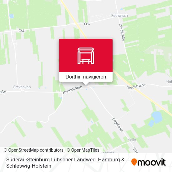 Süderau-Steinburg Lübscher Landweg Karte