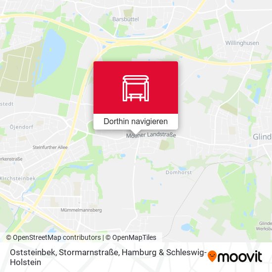 Oststeinbek, Stormarnstraße Karte