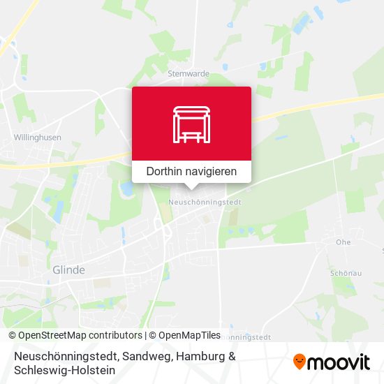 Neuschönningstedt, Sandweg Karte