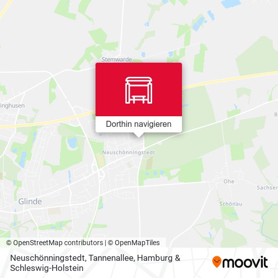 Neuschönningstedt, Tannenallee Karte
