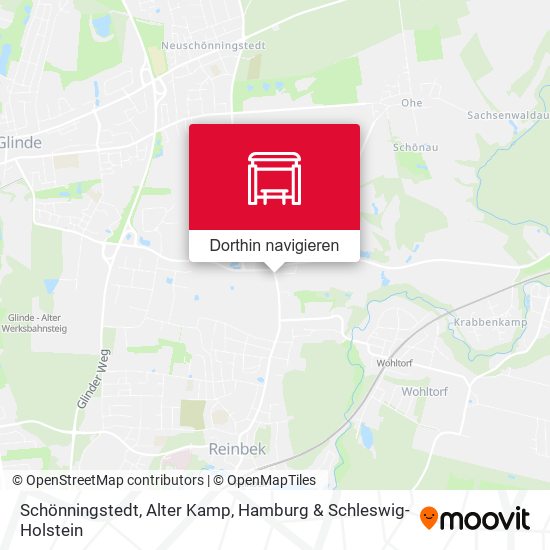 Schönningstedt, Alter Kamp Karte